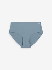 Under Armour Pale Blue No Show Pure Stretch Hipster Knickers 3 Pack - Image 8 of 8