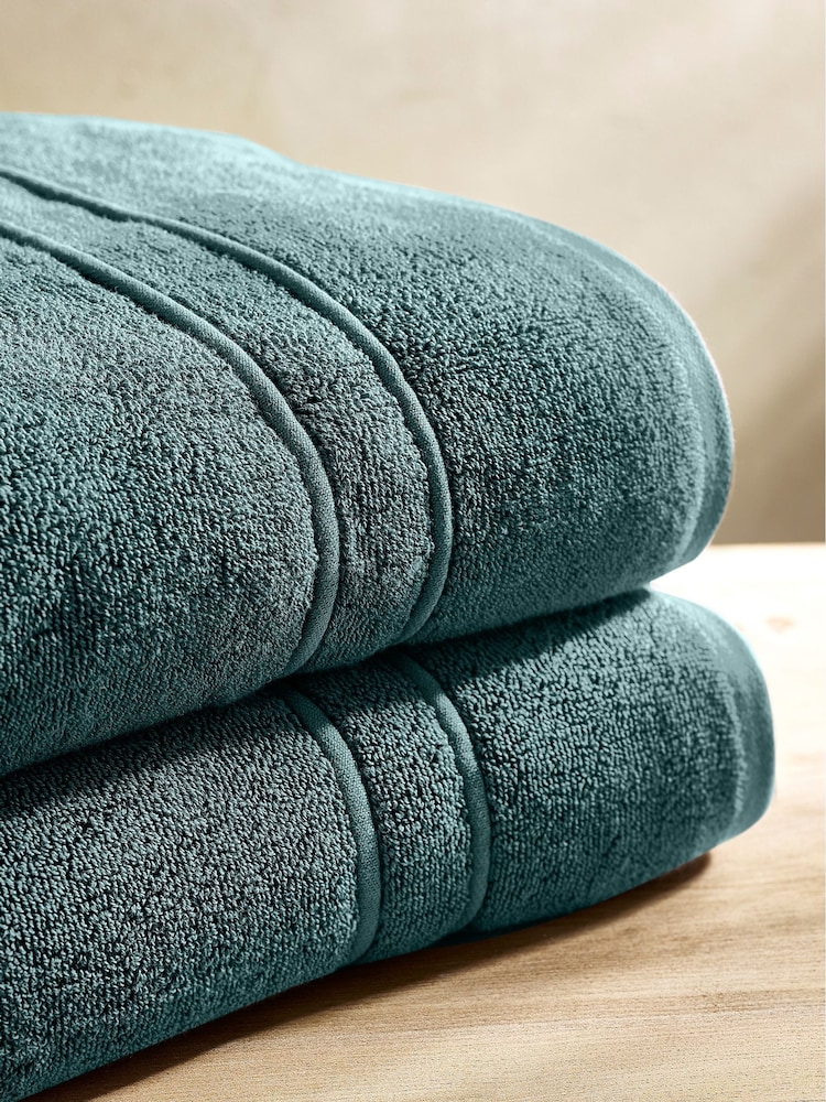 Ocean Blue Supersoft Towels 100% Cotton - Image 1 of 4