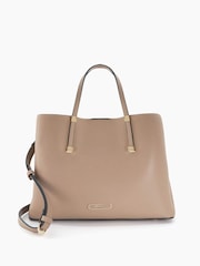 Dune London Natural Large Unlined Dorries Tote Bag - Image 3 of 6