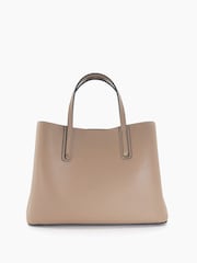 Dune London Natural Large Unlined Dorries Tote Bag - Image 4 of 6