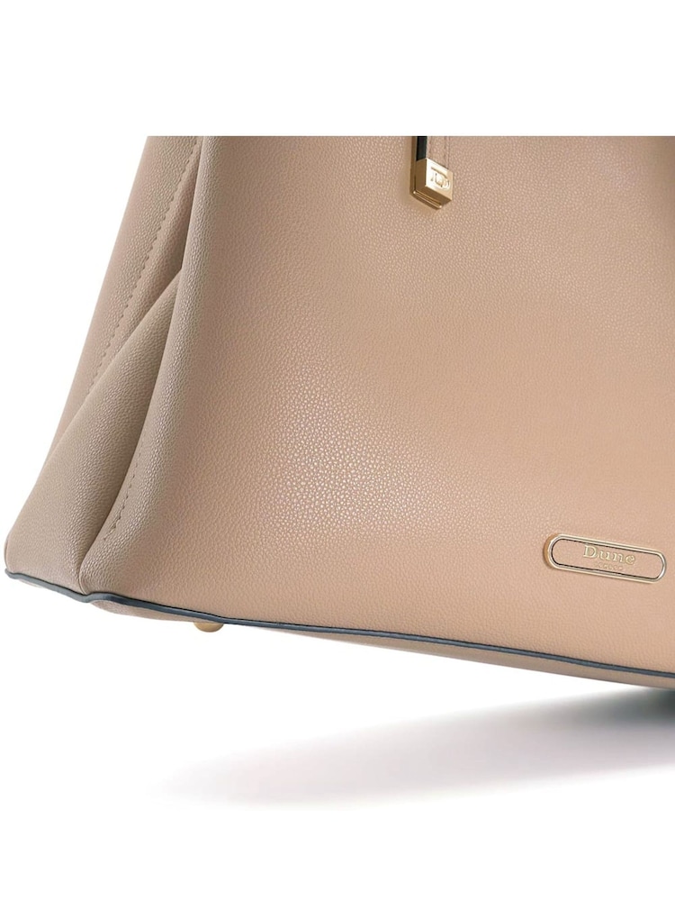 Dune London Natural Large Unlined Dorries Tote Bag - Image 6 of 6