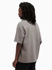 AllSaints Grey Halo Crew T-Shirt - Image 2 of 6