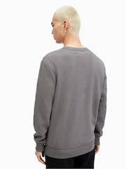 AllSaints Grey Raven Crew Sweatshirt - Image 2 of 7