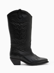 AllSaints Black Dolly Boots - Image 2 of 6
