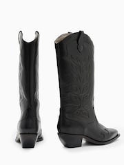 AllSaints Black Dolly Boots - Image 4 of 6