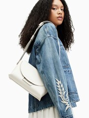 AllSaints White Celeste Cross-Body Bag - Image 1 of 8