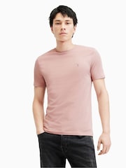 AllSaints Pink Brace Crew T-Shirt - Image 1 of 5