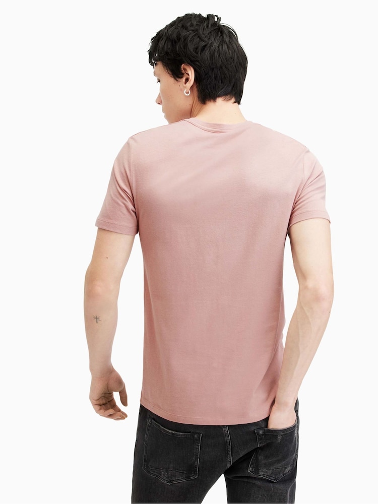 AllSaints Pink Brace Crew T-Shirt - Image 2 of 5