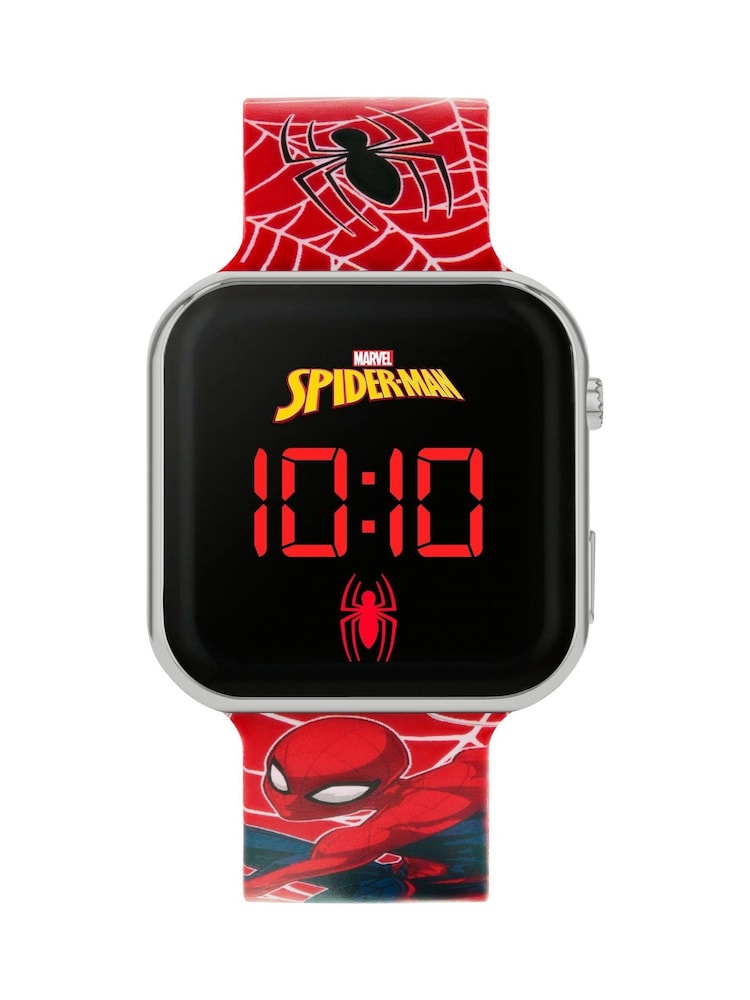 Peers Hardy Red Disney Marvel Spiderman Strap LED Watch - Image 1 of 4