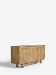 Natural Arches Mango Wood Effect Slim Sideboard - Image 7 of 9