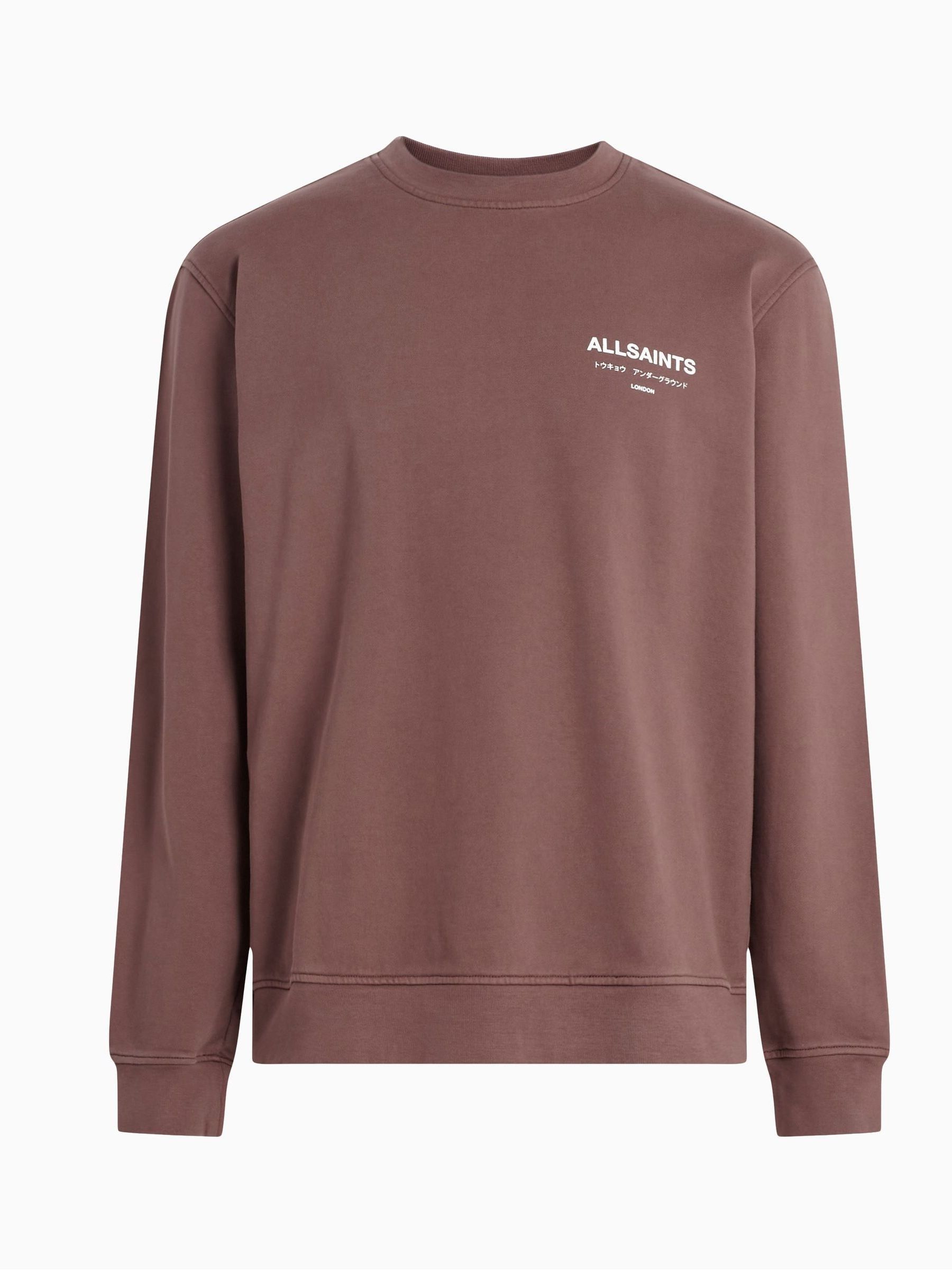Buy AllSaints Purple Underground Crew 100 Cotton Sweatshirt from Next Luxembourg