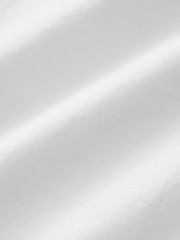 White Relaxed Fit Long Sleeve 100% Cotton Oxford Shirt - Image 7 of 7