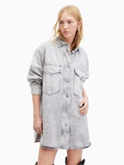 AllSaints 100% Baumwolle Lily Shacket-Kleid - Bild 1 von 6