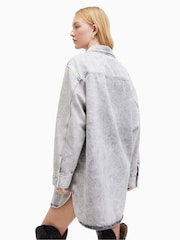 AllSaints 100% Baumwolle Lily Shacket-Kleid - Bild 2 von 6