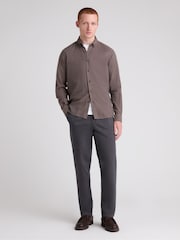 Remus Uomo Brown Tapered Fit Long Sleeve Smart Shirt - Image 2 of 5