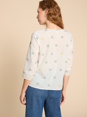 White Stuff Off White Organic Cotton Rae Blouse - Image 3 of 7