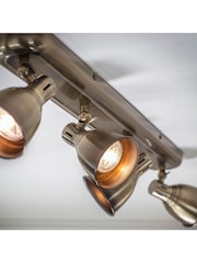 Gallery Home Antique Brass Orilla 4 Bulb Ceiling Light - Image 3 of 5