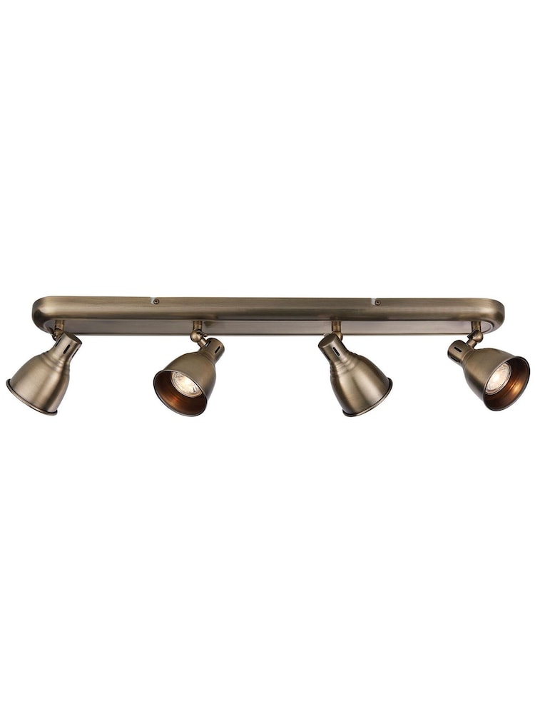 Gallery Home Antique Brass Orilla 4 Bulb Ceiling Light - Image 5 of 5