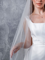 Rainbow Club White Starfire Wedding Veil - Image 3 of 3