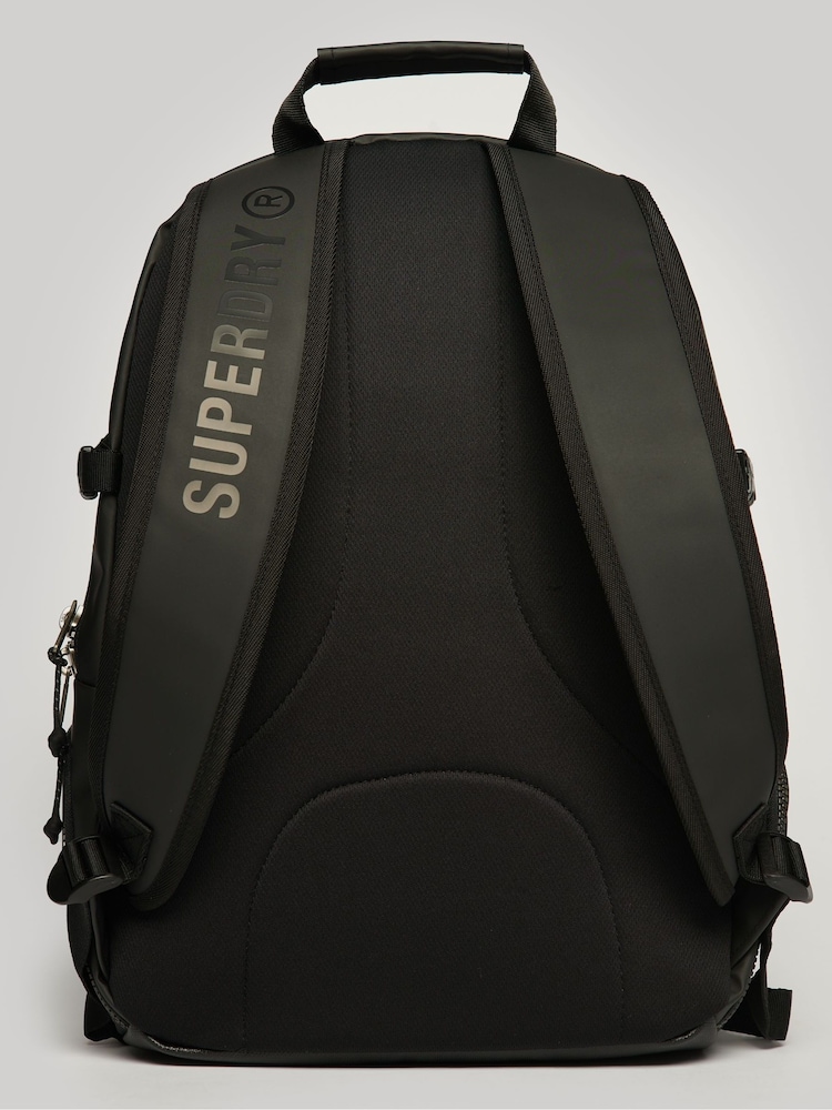 Superdry Black Tarp Rucksack - Image 3 of 6