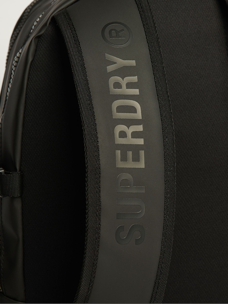 Superdry Black Tarp Rucksack - Image 5 of 6