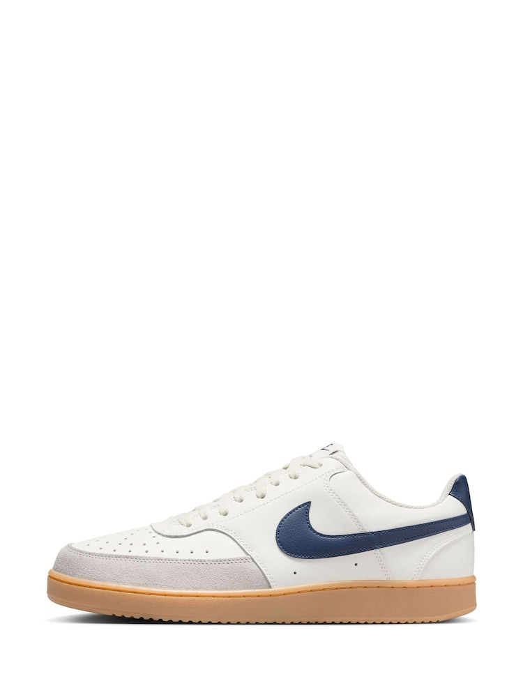 Белый/коричневый - Низкие кроссовки Nike Court Vision - Image 2 of 10
