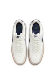 Белый/коричневый - Низкие кроссовки Nike Court Vision - Image 7 of 10