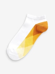 White Ombre Footbed 10 Pack Trainer Socks - Image 11 of 11