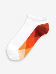 White Ombre Footbed 10 Pack Trainer Socks - Image 2 of 11