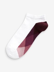 White Ombre Footbed 10 Pack Trainer Socks - Image 8 of 11