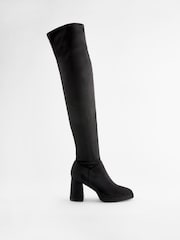 Schwarz - Forever Comfort® Overknee-Sockenstiefel mit dicker Sohle - Bild 4 von 7