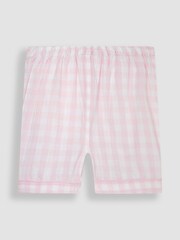 JoJo Maman Bébé Pink Personalised Gingham Pyjamas - Image 4 of 5