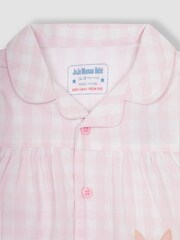 JoJo Maman Bébé Pink Personalised Gingham Pyjamas - Image 5 of 5