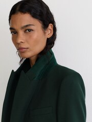 Reiss Green Gabi Petite Tailored Single Breasted Suit Blazer - Image 5 of 8
