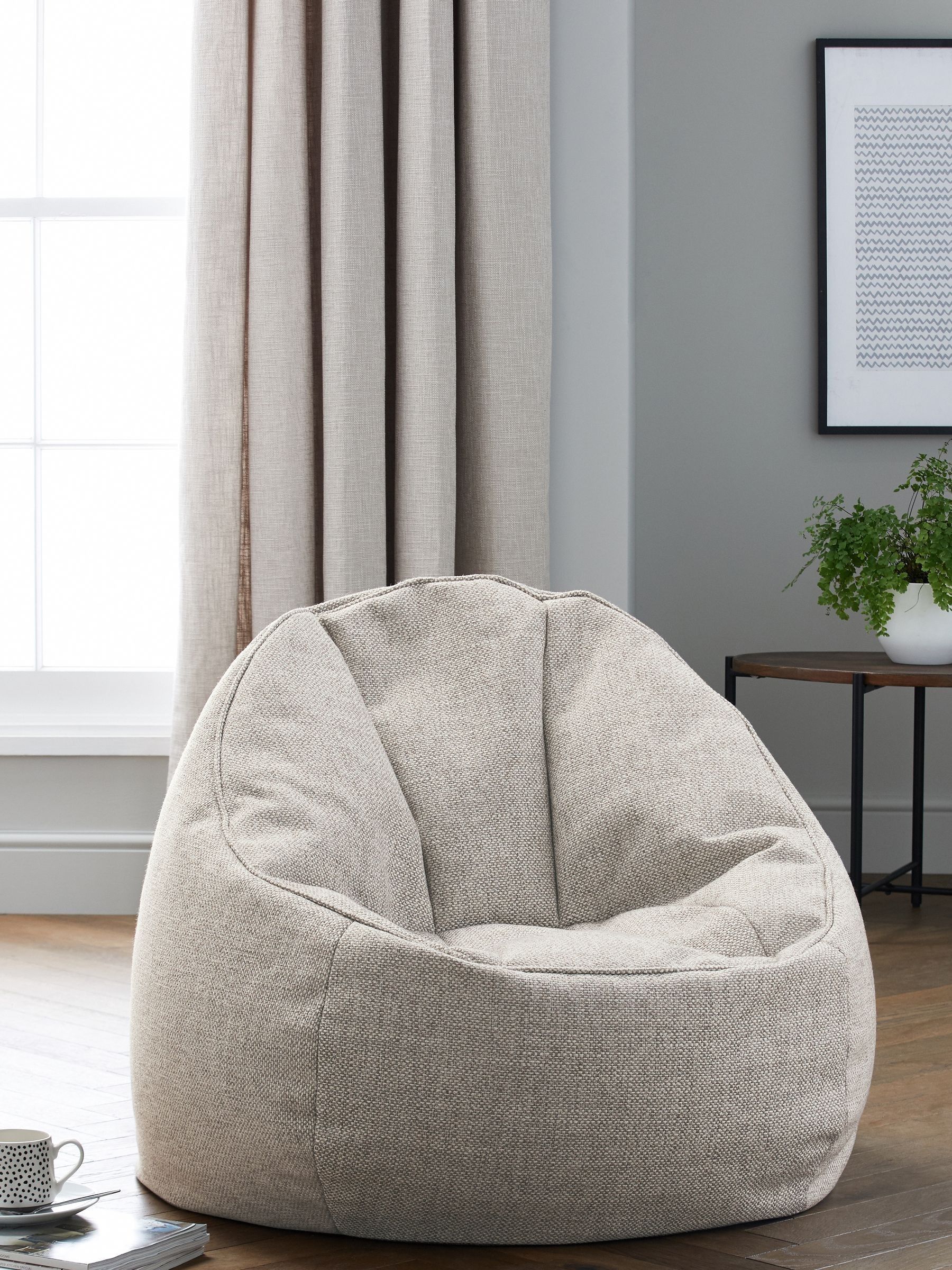 Gray bean bag chair hotsell