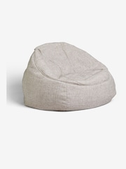 Natural Chunky Weave Bean Bag Chair - Image 3 of 4