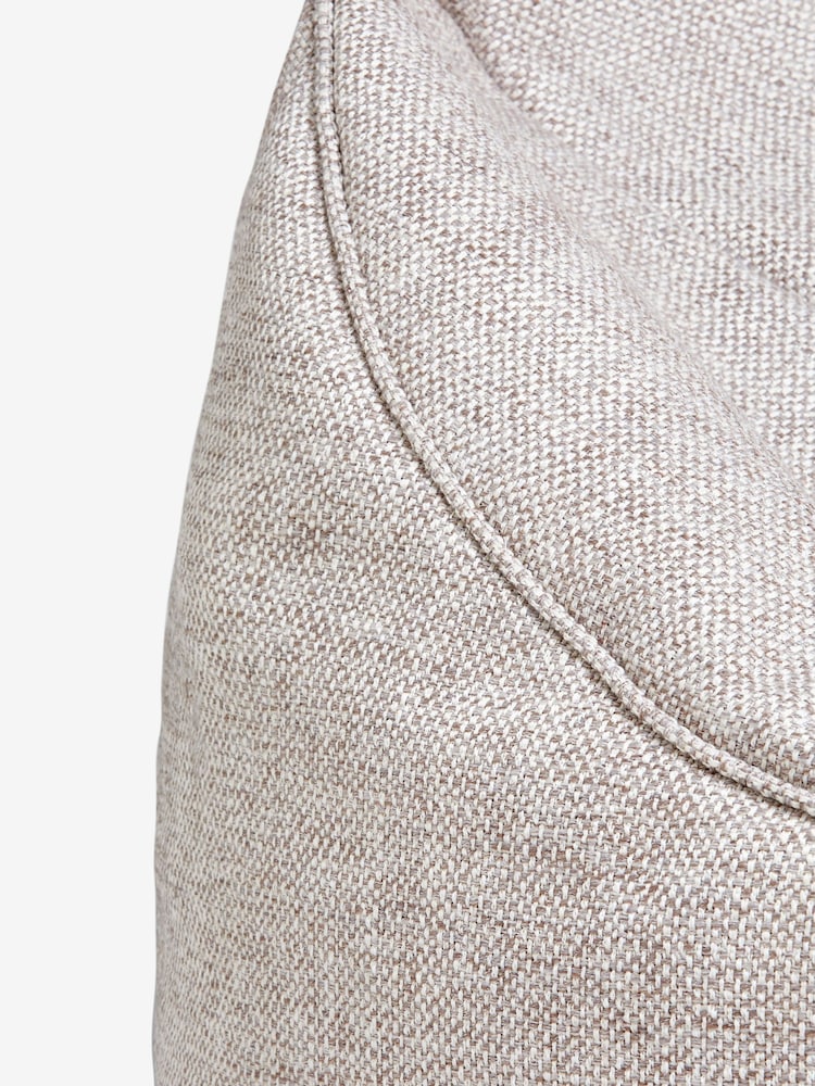 Natural Chunky Weave Bean Bag Chair - Image 4 of 4
