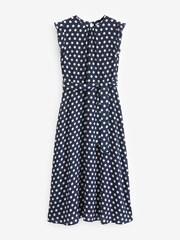 Pure Collection Blue Ruffle Sleeve Belted Dress - Image 1 of 1