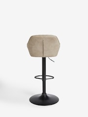 Monza Faux Leather Mink Hamilton Quilted Kitchen Bar Stool - Image 6 of 9
