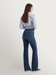 Good American Blue Soft Tech Good Classic 33" Bootcut Jeans - Image 4 of 7