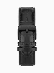 Sekonda Mens Midnight 44mm Analogue Black Watch With Case And Leather Upper Strap With Dark Blue Dial - Image 5 of 6
