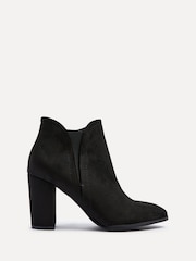 Linzi Black Freda Block Heeled Ankle Boots - Image 2 of 4