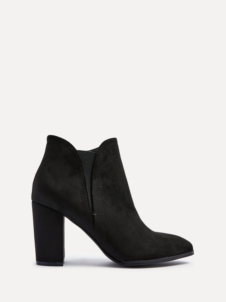 Linzi Black Freda Block Heeled Ankle Boots - Image 2 of 4