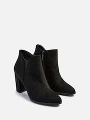 Linzi Black Freda Block Heeled Ankle Boots - Image 3 of 4