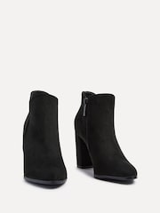Linzi Black Freda Block Heeled Ankle Boots - Image 4 of 4