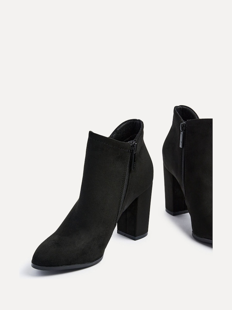 Linzi Black Freda Block Heeled Ankle Boots - Image 6 of 6