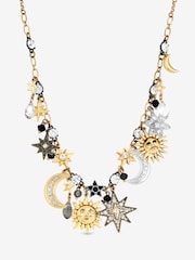 Mood Gold Two Tone Celestial Charm Necklace - Image 1 of 1