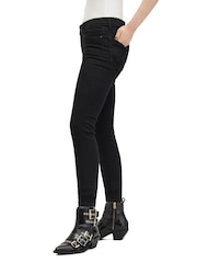 AllSaints Black Miller Sizeme Jeans - Image 5 of 8