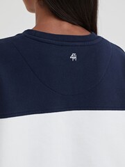 4th & Reckless Blue Parker Fourth Studio Off Duty 100% Cotton Sweatshirt - Image 5 of 5