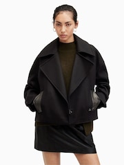 AllSaints Black Cooper Jacket - Image 1 of 6